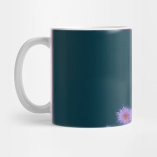purple abstract flower Mug
